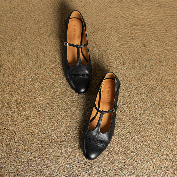 Novara™ | Graneth Genuine Leather Flats