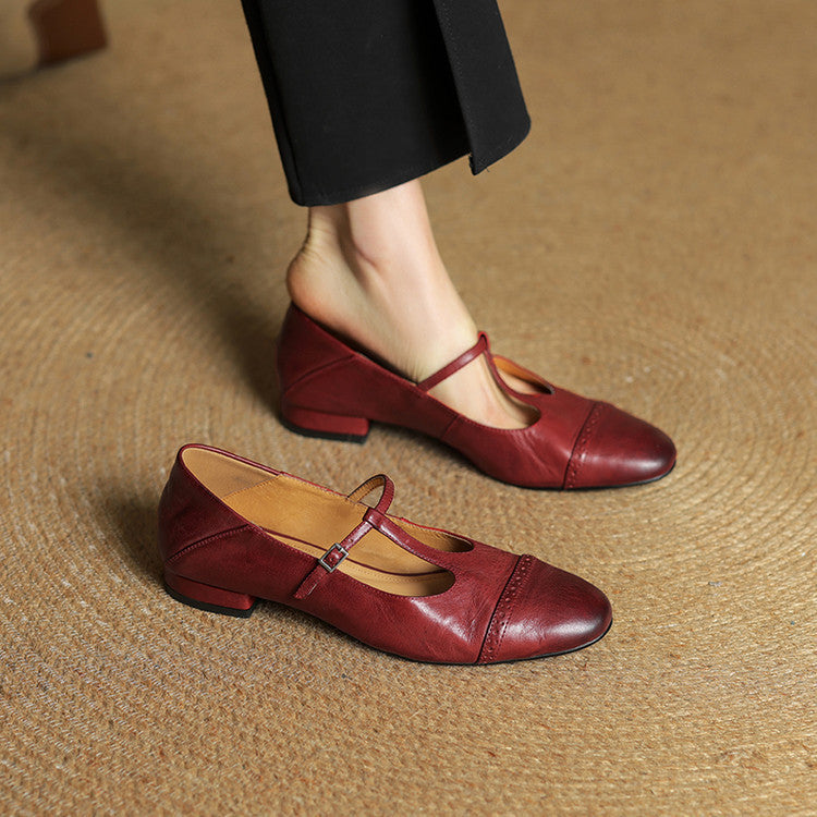 Novara™ | Graneth Genuine Leather Flats