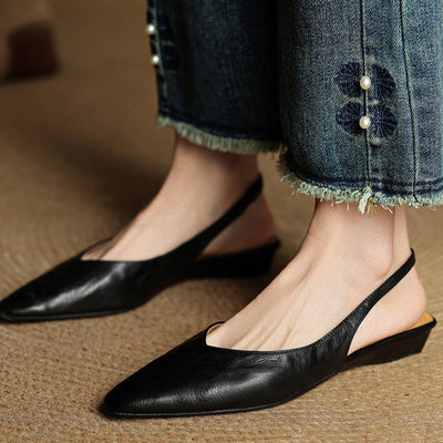 Novara™ | Amelie Genuine Leather Slingbacks