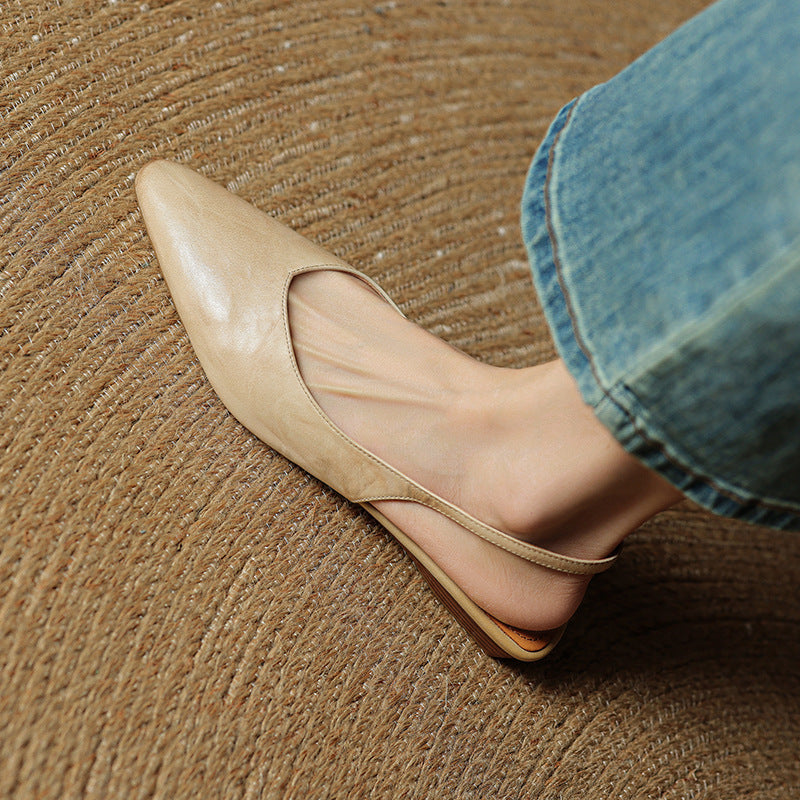 Novara™ | Amelie Genuine Leather Slingbacks