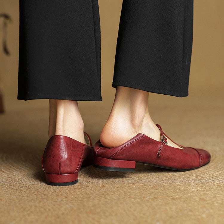 Novara™ | Graneth Genuine Leather Flats