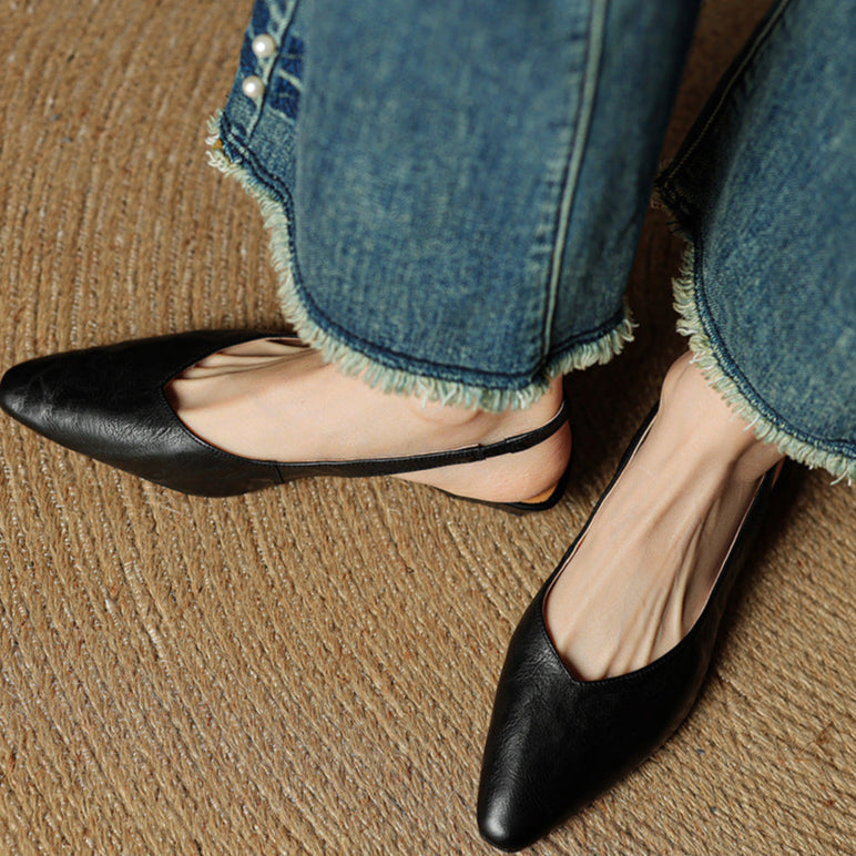 Novara™ | Amelie Genuine Leather Slingbacks