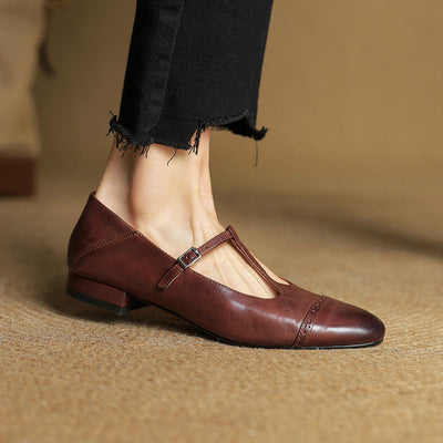 Novara™ | Graneth Genuine Leather Flats