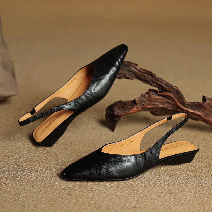 Novara™ | Amelie Genuine Leather Slingbacks