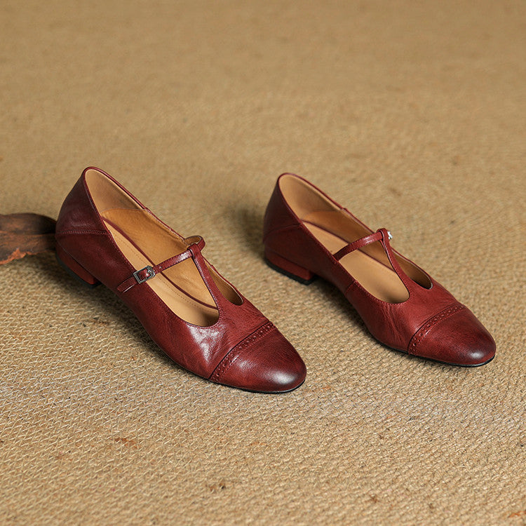Novara™ | Graneth Genuine Leather Flats