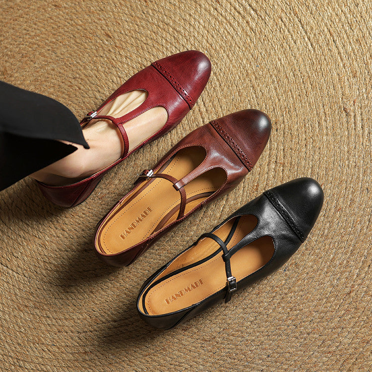 Novara™ | Graneth Genuine Leather Flats