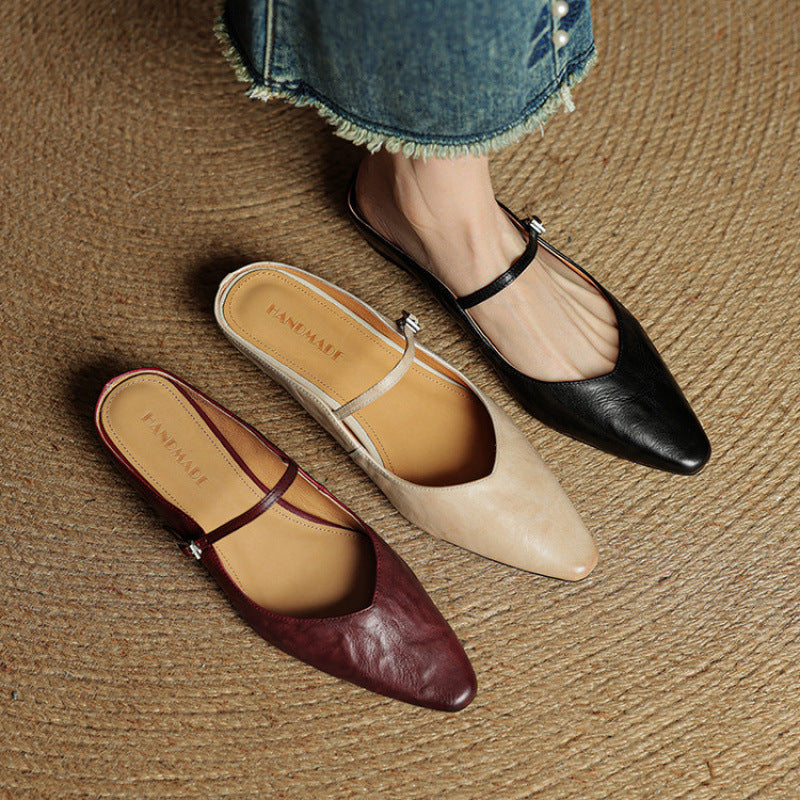 Novara™ | Orella Genuine Leather Mules