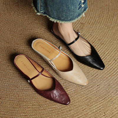 Novara™ | Orella Genuine Leather Mules