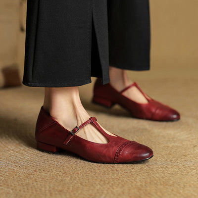 Novara™ | Graneth Genuine Leather Flats