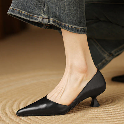 Novara™ | Carlen Genuine Leather Heels