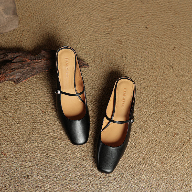 Novara™ | Esmer Genuine Leather Mules