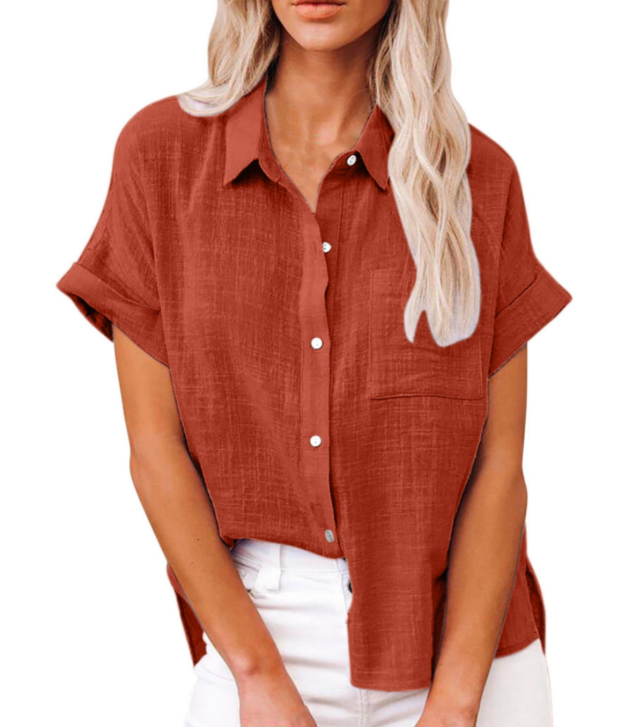 Novara™ | Comfy Casual Button-Up Blouse