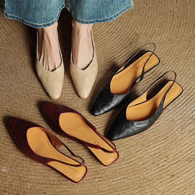 Novara™ | Amelie Genuine Leather Slingbacks