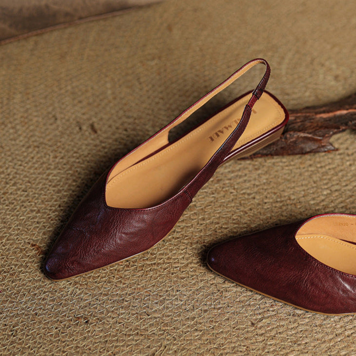 Novara™ | Amelie Genuine Leather Slingbacks