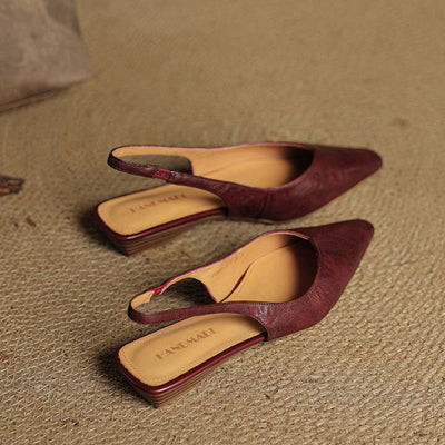 Novara™ | Amelie Genuine Leather Slingbacks