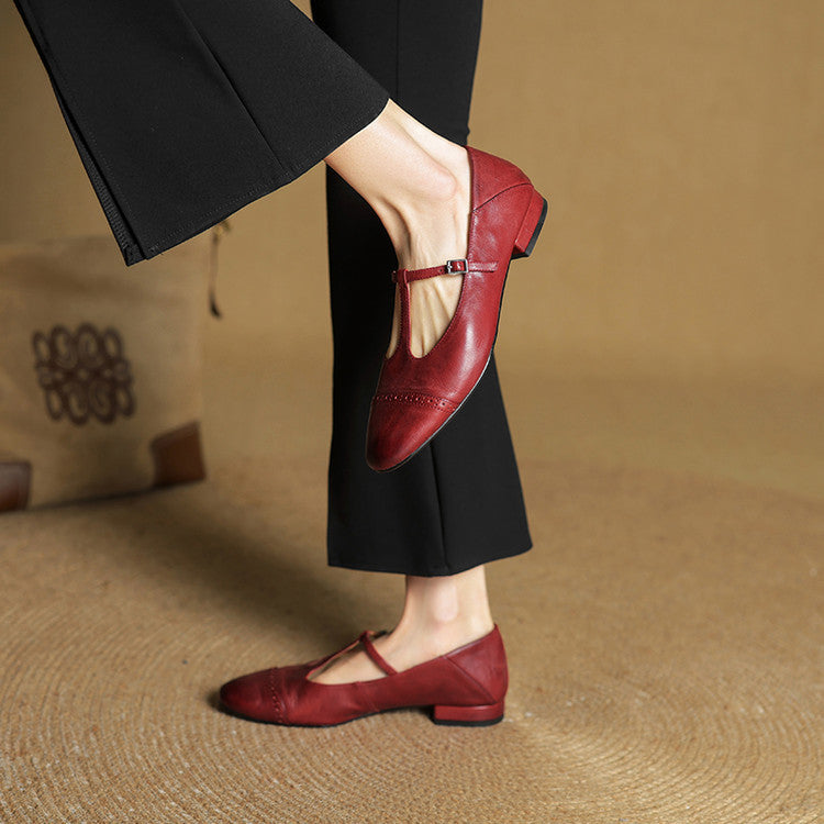 Novara™ | Graneth Genuine Leather Flats