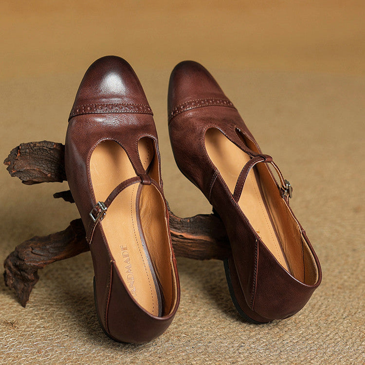 Novara™ | Graneth Genuine Leather Flats