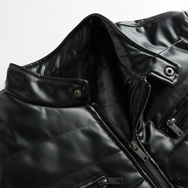 Novara™ | Raven Leather Jacket