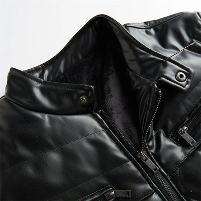 Novara™ | Raven Leather Jacket