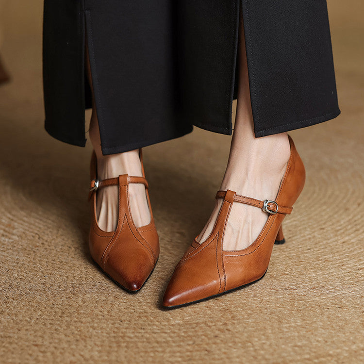 Novara™ | Lorena Genuine Leather Heels