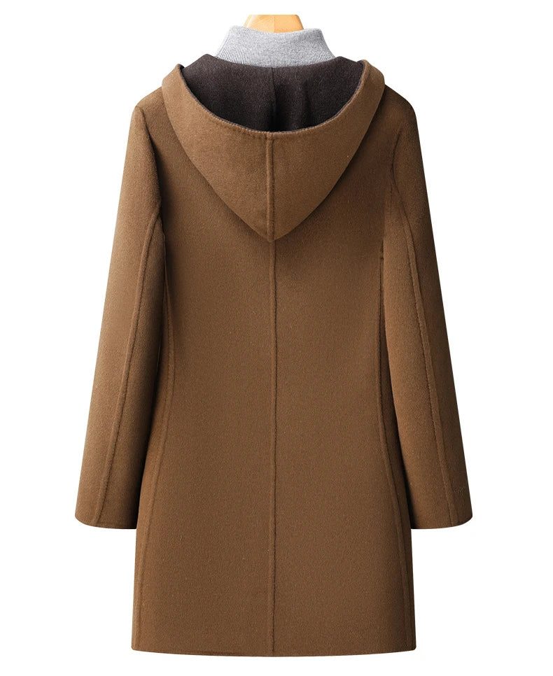 Novara™ | Wool Hooded Overcoat
