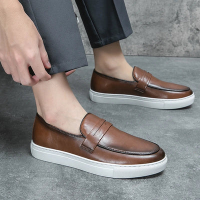 Novara™ | Reyes Genuine Leather Loafers