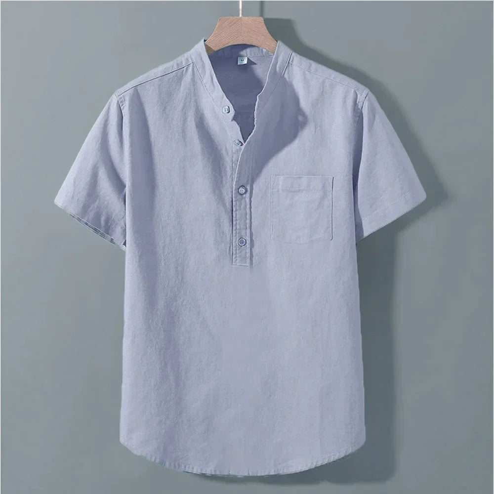 Novara™ | Vartos Cotton-Linen T-Shirt