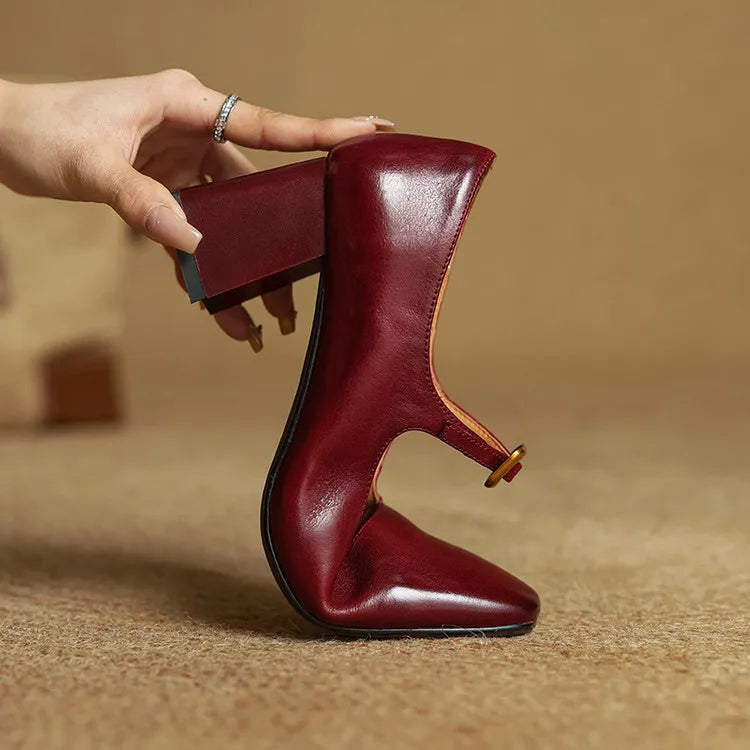 Novara™ | Luisa Genuine Leather Heels