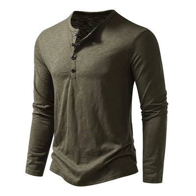 Novara™ | Enzo Cotton Henley Shirt