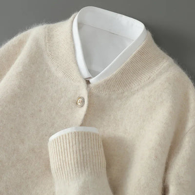 Novara™ | Mazer 100% Cashmere Cardigan