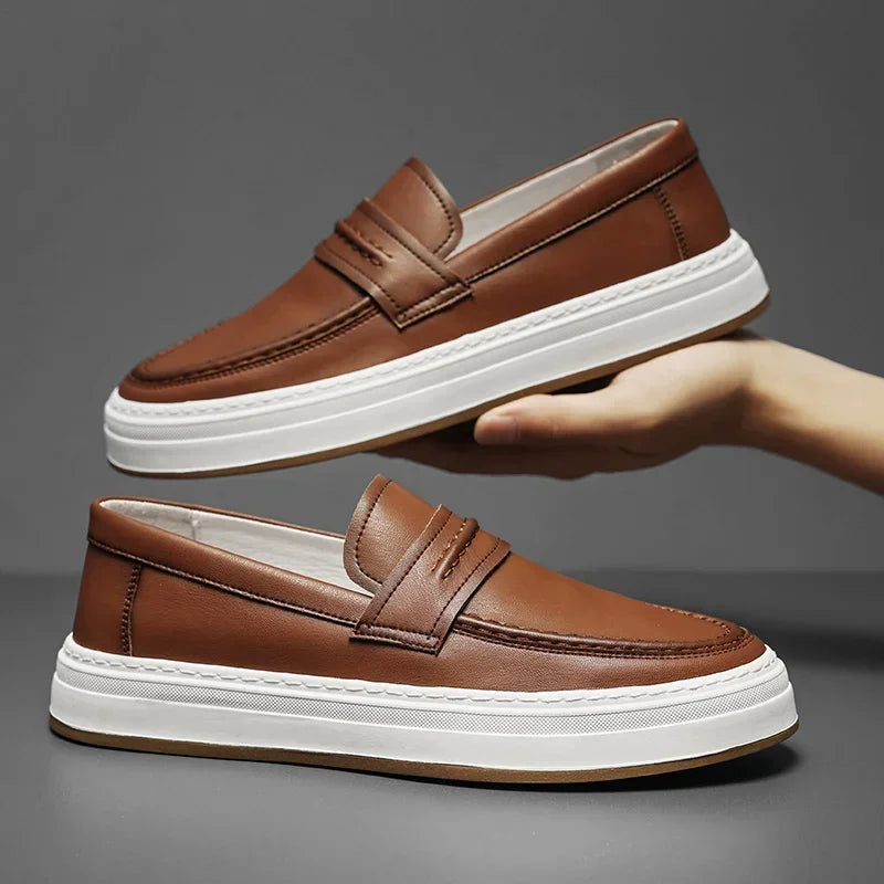 Novara™ | Moico Genuine Leather Loafers