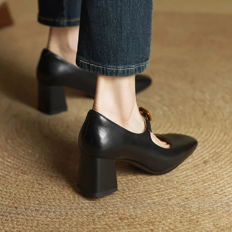 Novara™ | Luisa Genuine Leather Heels