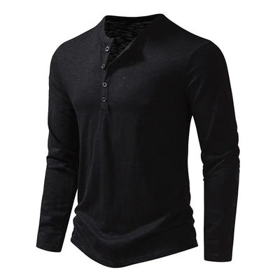 Novara™ | Enzo Cotton Henley Shirt