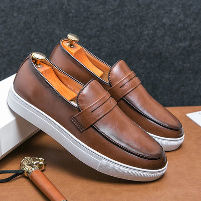 Novara™ | Reyes Genuine Leather Loafers