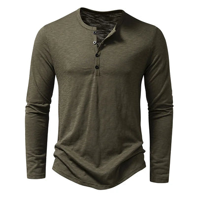 Novara™ | Enzo Cotton Henley Shirt