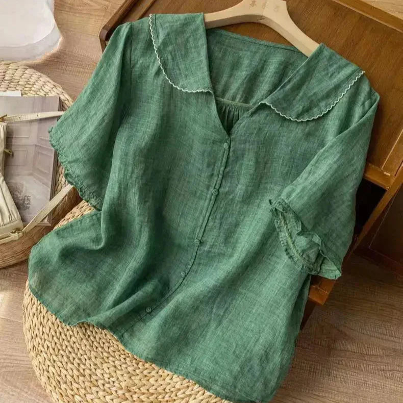 Novara™ | Tiara Linen Blouse