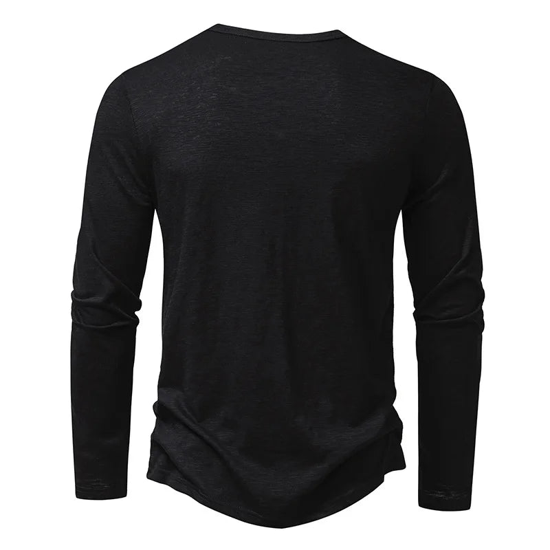 Novara™ | Enzo Cotton Henley Shirt