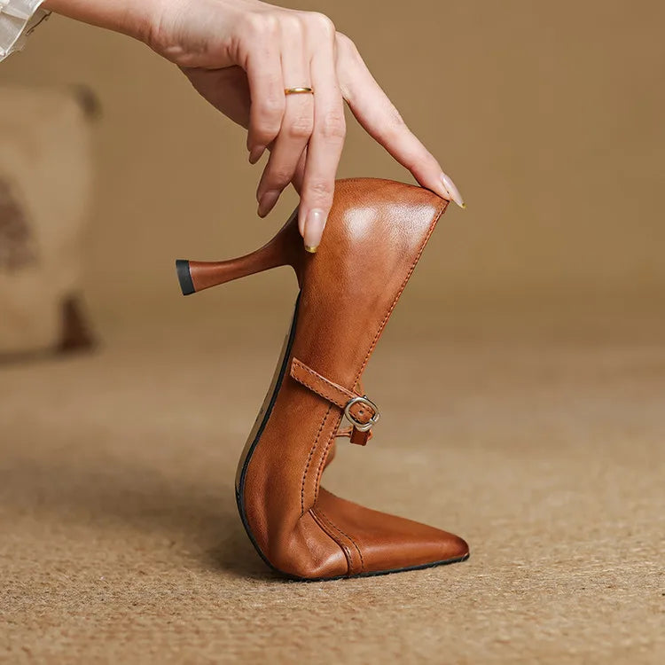 Novara™ | Lorena Genuine Leather Heels