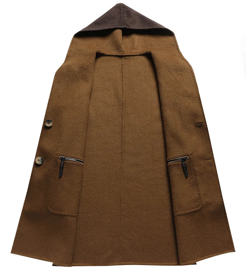 Novara™ | Wool Hooded Overcoat