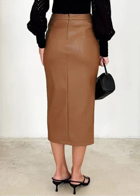Novara™ | Maeve Leather Skirt