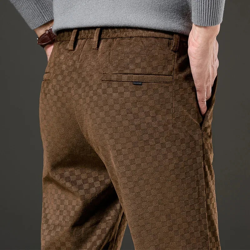 Novara™ | Corduroy Checkered Pants