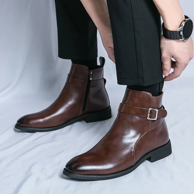 Novara™ | Sergio Genuine Leather Chelsea Boots