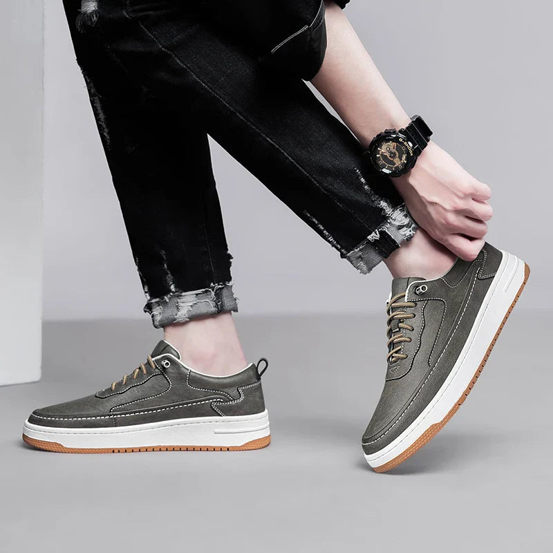 Novara™ | Talion Genuine Leather Sneakers