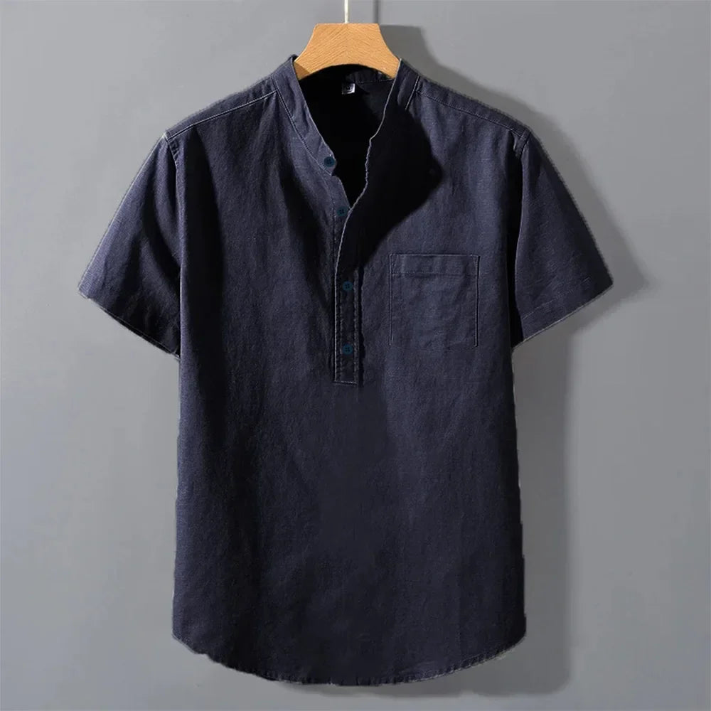 Novara™ | Vartos Cotton-Linen T-Shirt