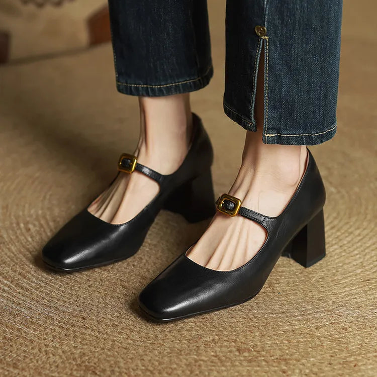 Novara™ | Luisa Genuine Leather Heels