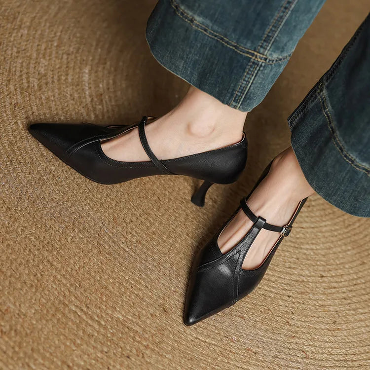 Novara™ | Lorena Genuine Leather Heels