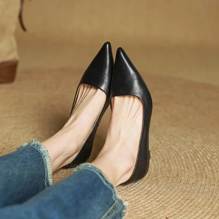 Novara™ | Anok Genuine Leather Heels