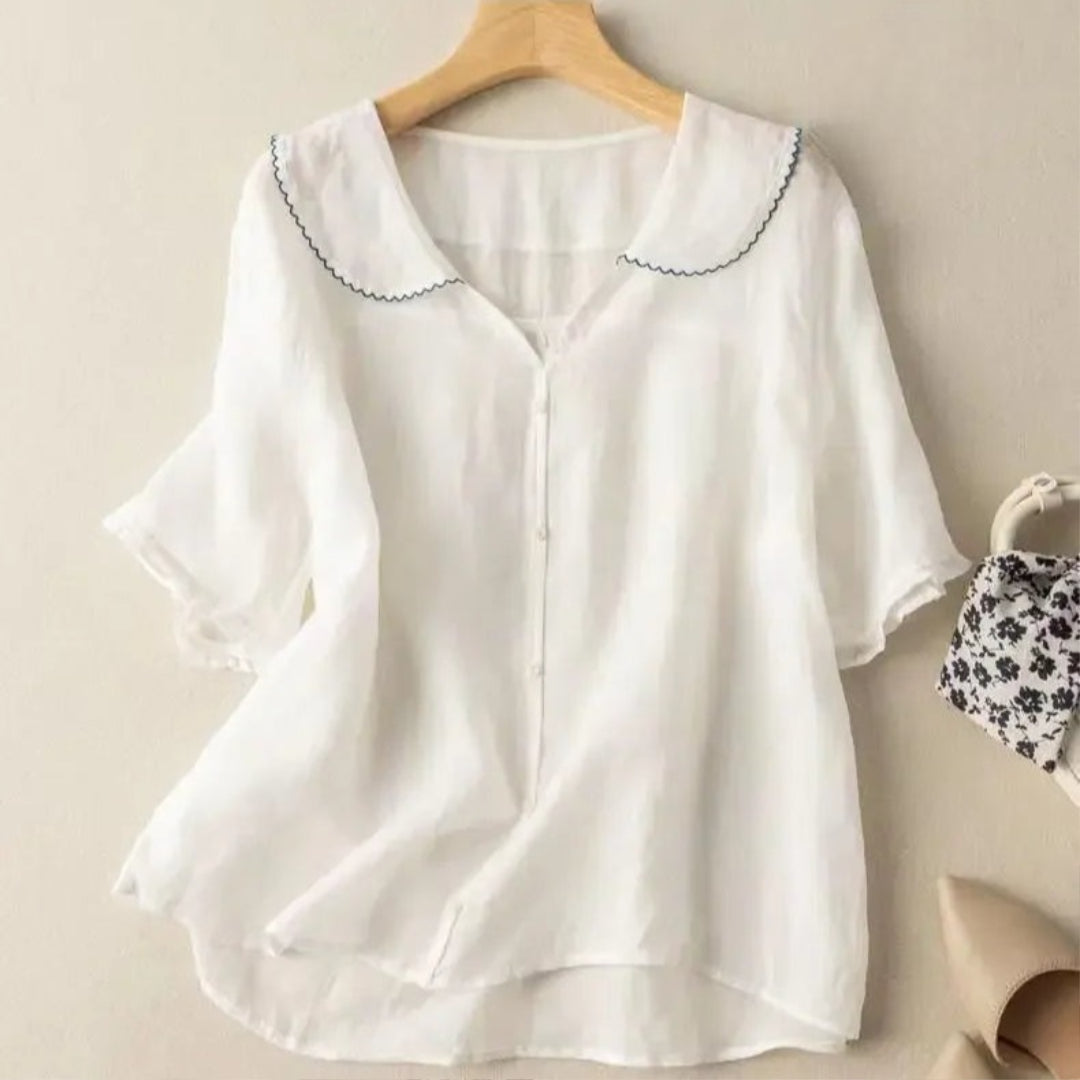Novara™ | Tiara Linen Blouse