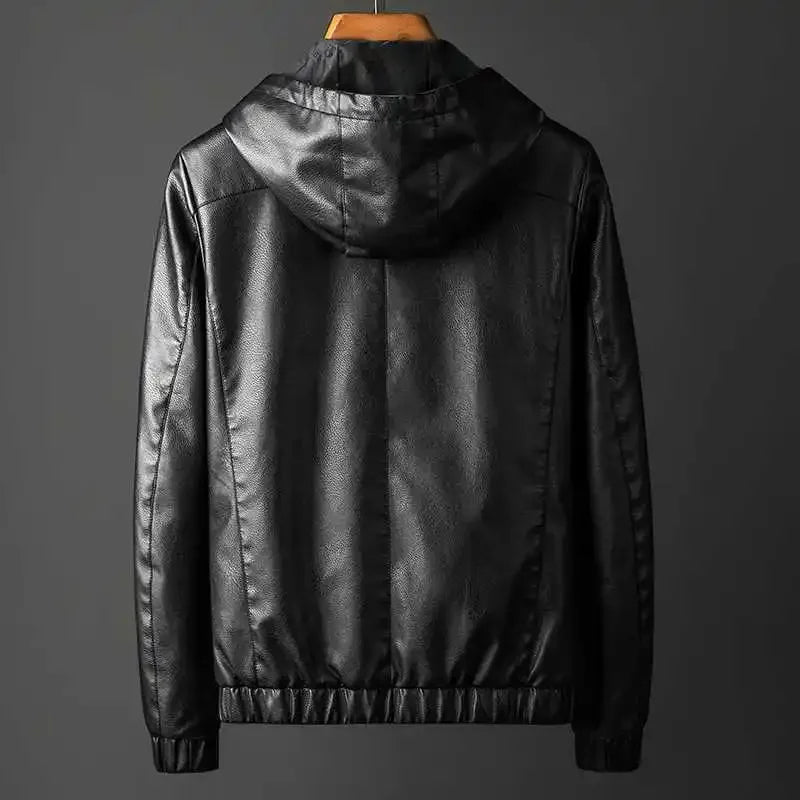 Novara™ | Rave Hooded Leather Jacket