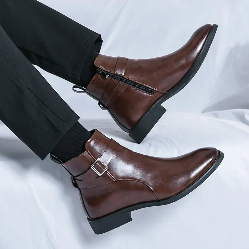 Novara™ | Sergio Genuine Leather Chelsea Boots